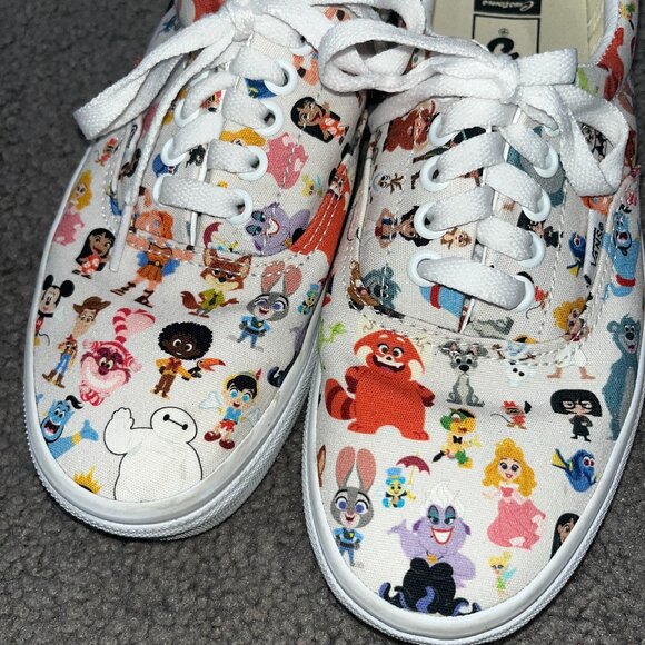VANS X DISNEY 100th ANNIVERSARY LIMITED EDITION CUSTOM SNEAKERS SHOES W8 -  M6.5 - Picture 1 of 15